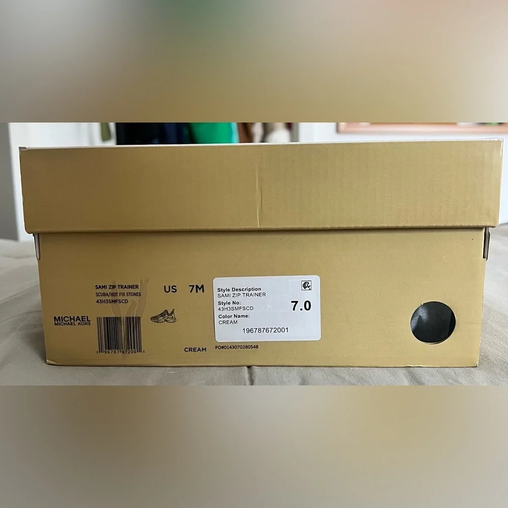 🆕 MICHAEL KORS Sami Zip Trainer Sneakers, Size 7 - Picture 10 of 10